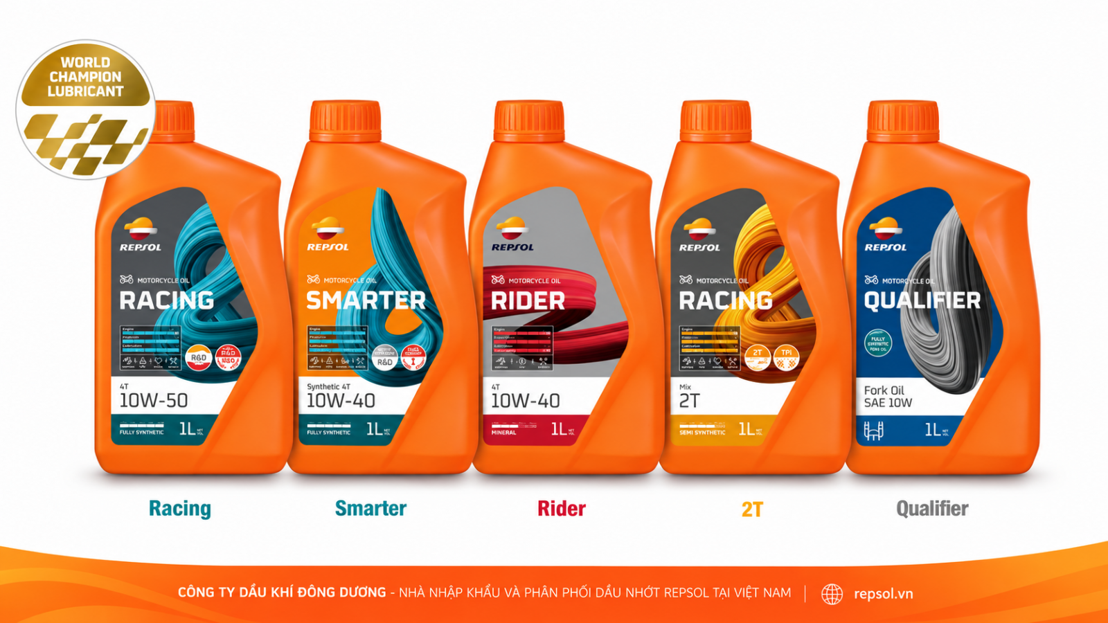 Catalogue dầu nhớt xe máy Repsol Global Series (PDF)